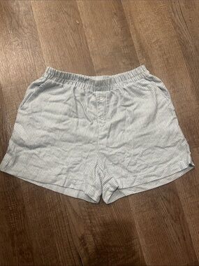Light Blue Stripe Women’s Lounge Shorts